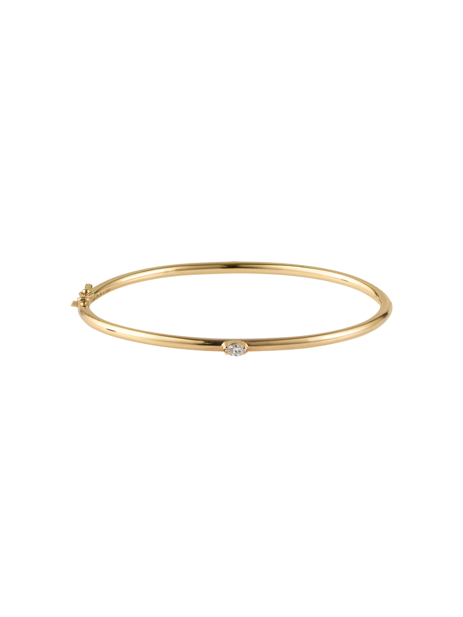 Marquise cut diamond bangle 